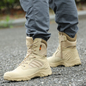 Botas Caña Alta de cuero con cierre lateral Marca Delta 2