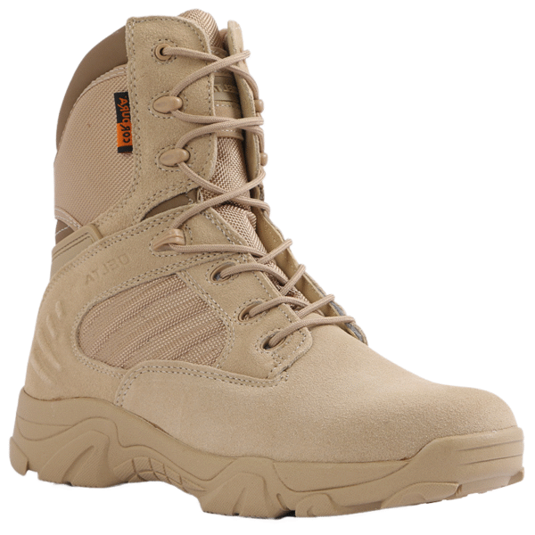 Botas Caña Alta de cuero con cierre lateral Marca Delta