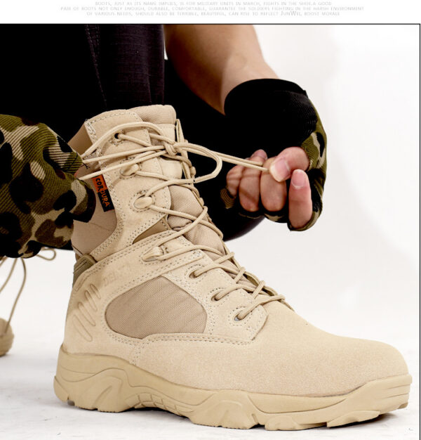 Botas Caña Alta de cuero con cierre lateral Marca Delta 2