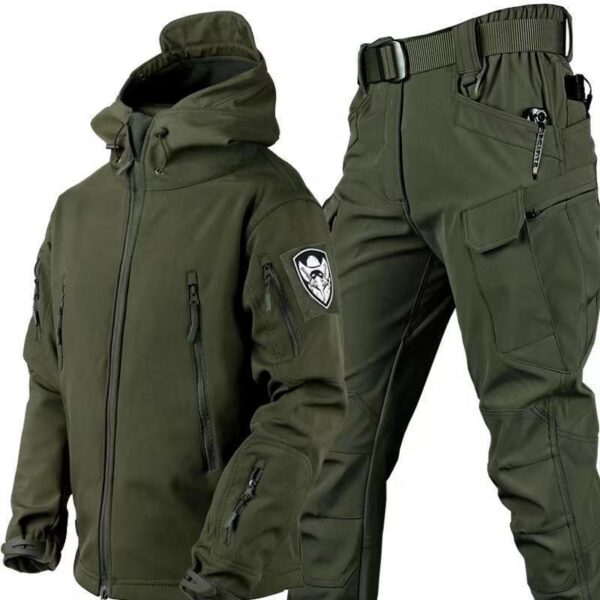 Conjunto Tactico Piel de Tiburón Tela Softshell