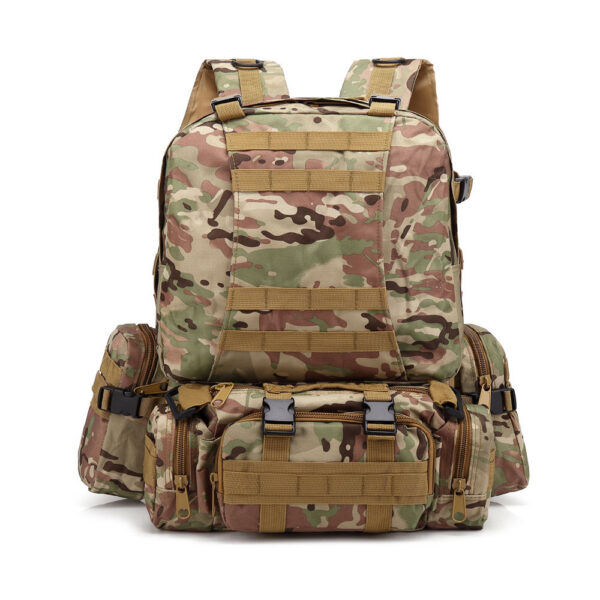 MOCHILA 4 EN 1 - 9 Mochila Táctica 4 en 1 de 55L Modelo Camping