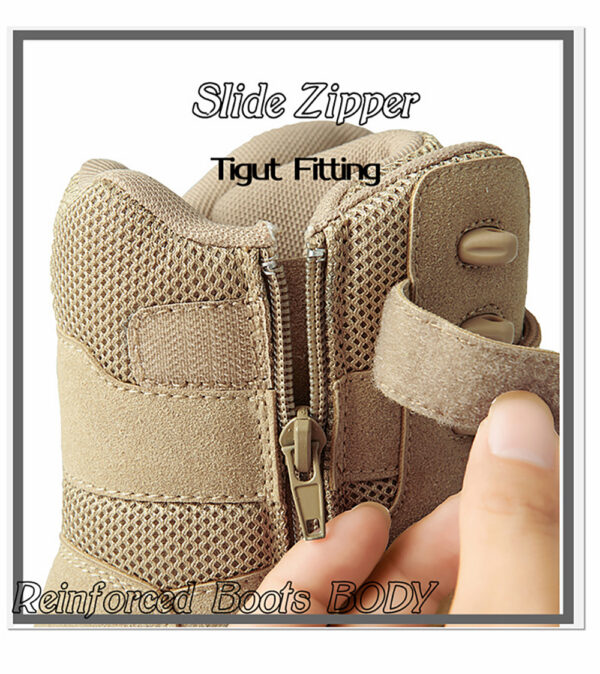 Botas Caña Media de PU con cierre lateral Marca A533