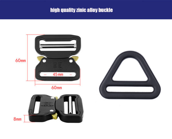 Cinturón delgado con hebilla de liberación rápida Modelo Dynamic