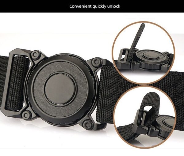 CORREA CON HEBILLA REDONDA4 Cinturón de Lona con hebilla redonda Modelo Ranger