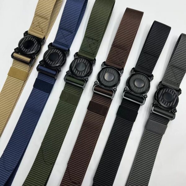 CORREA CON HEBILLA REDONDA5 Cinturón de Lona con hebilla redonda Modelo Ranger