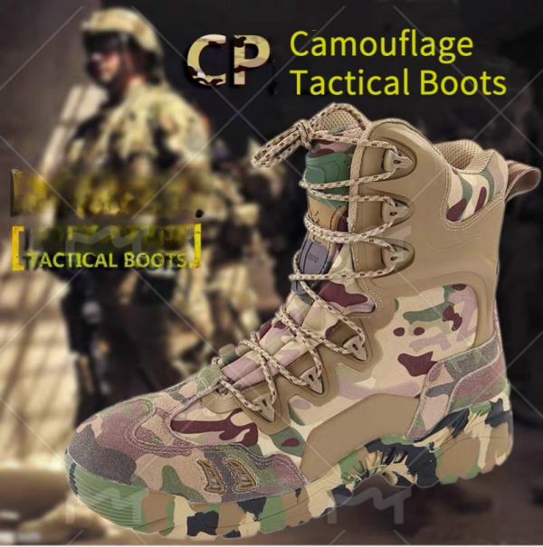 Botas Caña Media Marca ESDY Camuflado