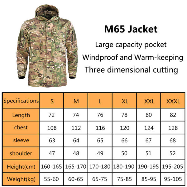 CASACA ARCHON M65_17 Casaca Táctica Marca Archon Modelo M65