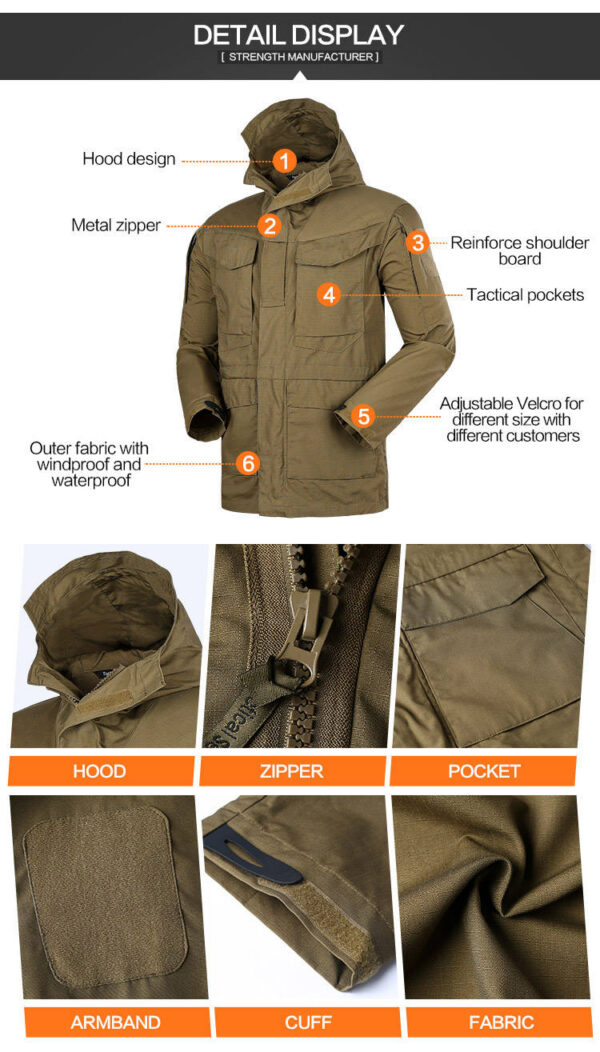 CASACA ARCHON M65_19 Casaca Táctica Marca Archon Modelo M65